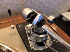 Thorens TD 124 Turntable SME 9″ Tonearm 78/45/33 rpm Custom Platter Wood Plinth