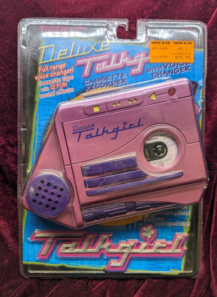 Vintage Deluxe Talkgirl Cassette Recorder W/ Voice Changer 1997 Tiger Elec.