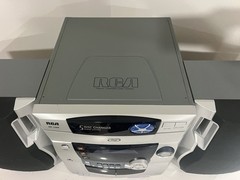 RCA RS1286 5-Disc CD Changer Stereo System w/ Dual Cassette Deck. TESTED