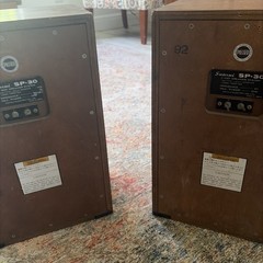(2) Sansui SP-30 2 Way Bookshelf Speakers :: 8 Ohm 20W :: Solid Wood :: Japan