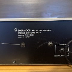 Vintage Sherwood S-100 CP Stereo Cassette Deck – Power Tested Only Silver Face