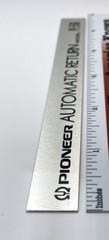 Pioneer Turntable Badge Logo For Deck of PL-516 Custom Made Aluminum Self Stick