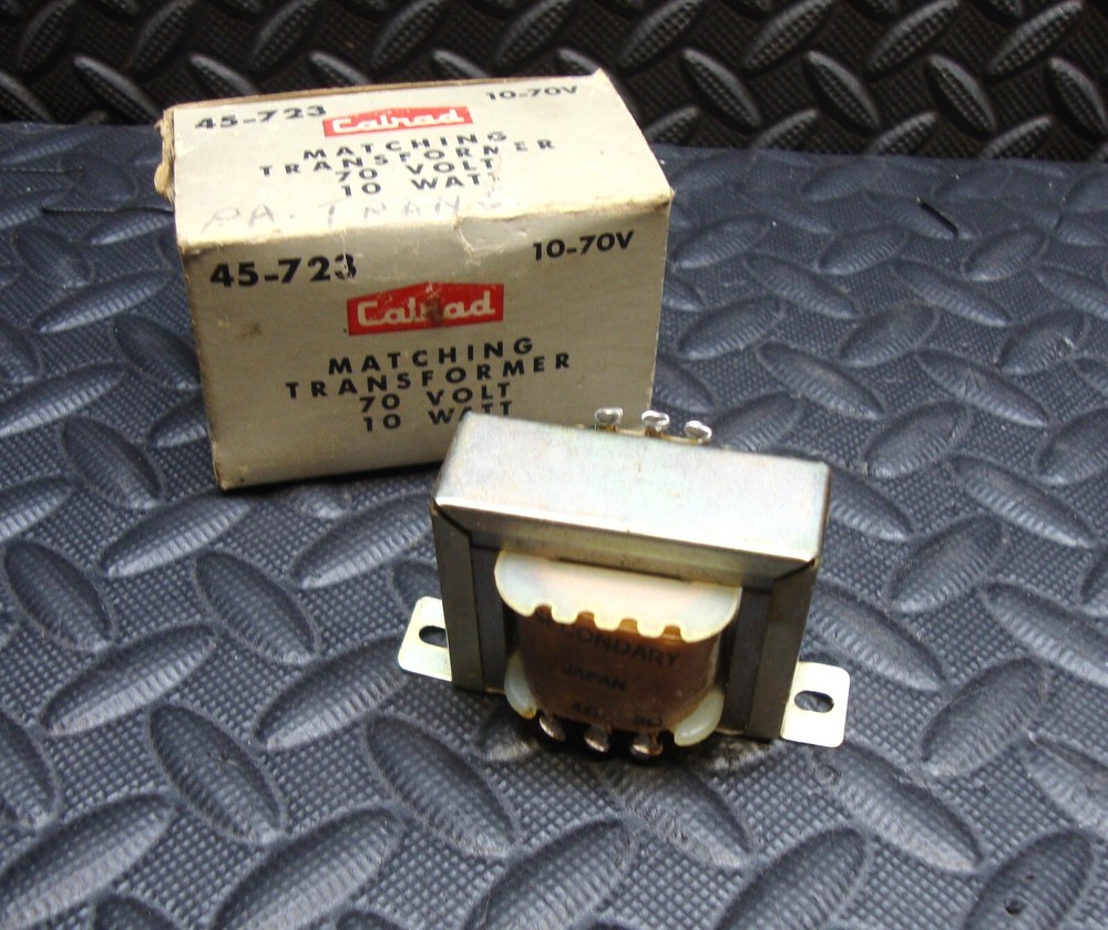 New Calrad Matching Transformer 10 Watt 70 Volt