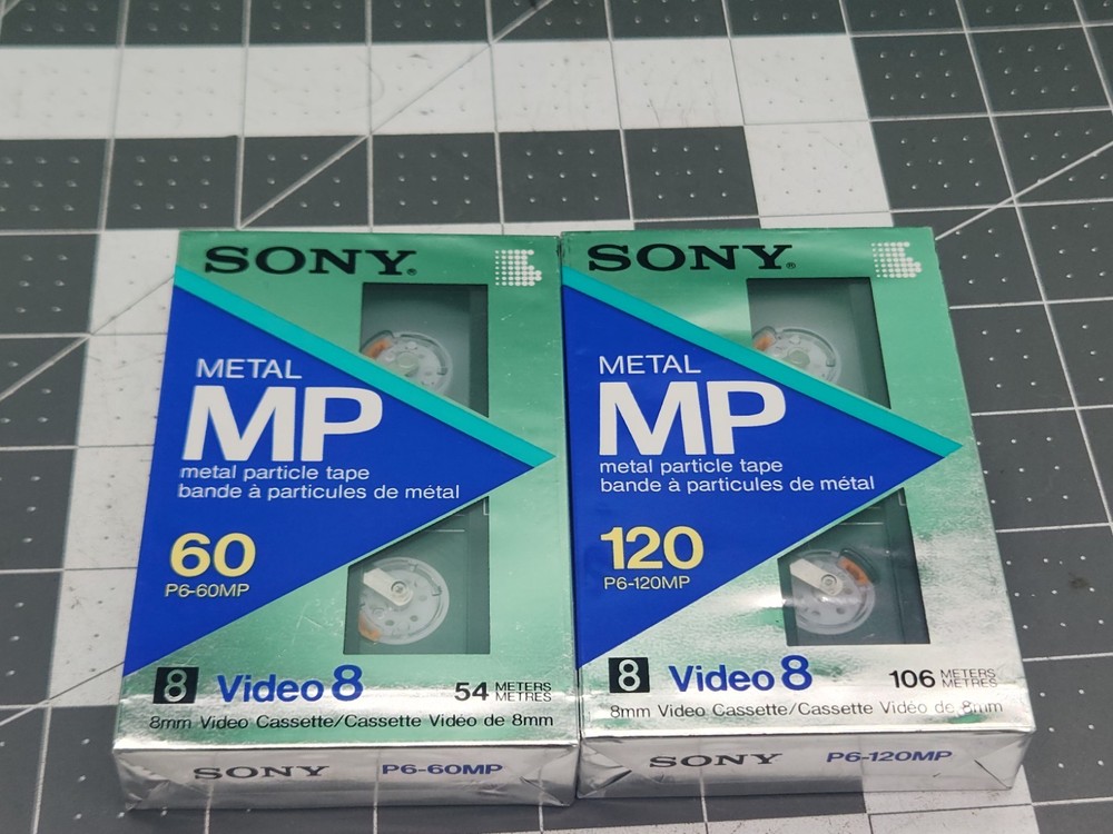 New- Sealed Sony Video 8 P6-120MP And P6-60MP