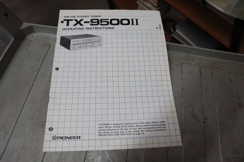 Original Pioneer TX-9500II Operating Instructions Manual Free Shipping