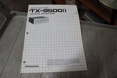 Original Pioneer TX-9500II Operating Instructions Manual Free Shipping