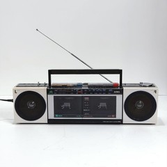 AIWA CS-W33 Stereo Double Cassette Deck Radio Recorder AM FM Dubbing Working