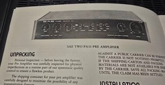 SAE Model PA10 Preamp / Preamplifier Owners / User Manual