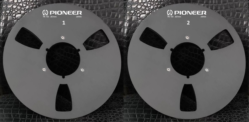 One Pair 10.5” black Pioneer Tape reel High Quality Aluminum Take Up Reel