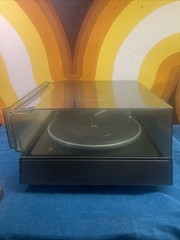 GARRARD 40b 4 Speed Turntable Record Player W Dust Cover WORKS SEE VIDEO England