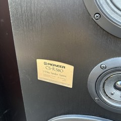 Pioneer CS-R580 3-Way Wood Floor Speakers Black Pair Tested