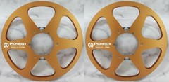 One Pair 10.5” blue Pioneer Tape reel High Quality Aluminum Take Up Reel