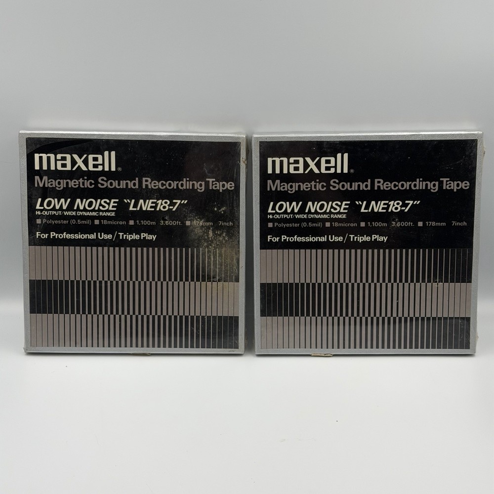 Maxell Reel To Reel Recording Tape “LNE18-7” Low Noise, New Never Opened