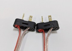 4 Plugs For Pioneer SX-424 Reciever Speaker Connectors Adapter,Also Akai, Allied