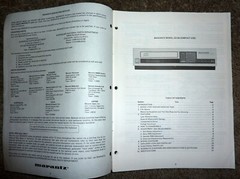 Marantz CD-54 Compact Disc Digital Audio Player Service Manual OEM Good Cond