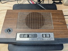 Vintage General Electric GE 7-4310F AM/FM Flip Digit Alarm Clock Radio Wood