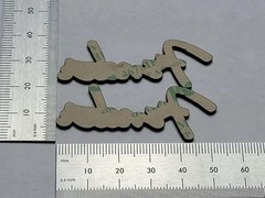 Fender Badge Logo Emblem Nameplate – Premium Silver Pair With Adhesive
