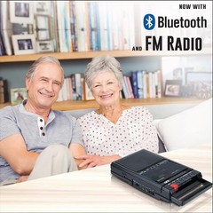 Portable Retro Cassette Recorder with USB Recording