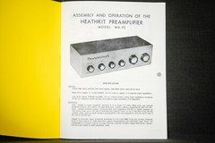 Heathkit WA-p2 tube preamplifier manual build assembly operation diagrams
