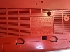 PANASONIC Vintage 8 Track Player RS-833S Stereo Red Swiss Cheese w/OG Power Cord