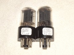2 x 6sn7gtb RCA Tubes*Black Plates-D*Clear Glass*Very Strong Matched Pair*#15