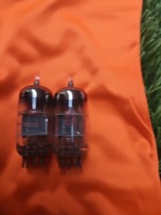 Matched BECKMAN 12AV7 STEREO TUBE ** 2 PIECES ** Tested Strong (T35)