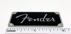 Fender Spaghetti Logo for Amp or Case Badge Custom Made Silver Aluminum