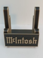 McIntosh Turntable Now Playing Record Display Stand – Upgraded Black & Gold