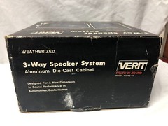 Pair (2) of VERIT MS-60 Speaker – Preowned With Bracket & Box TESTED WORKS