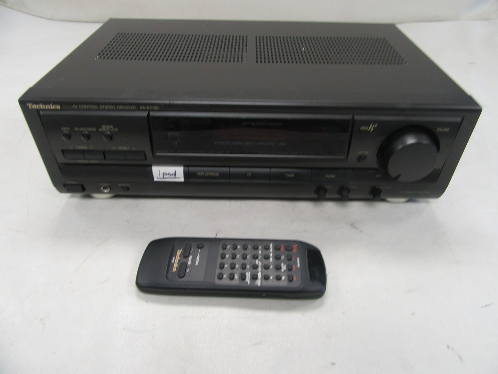VINTAGE TECHNICS AV CONTROL STEREO RECEIVER SA-EX100 W/ REMOTE