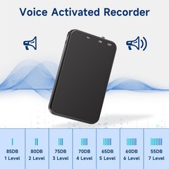 64GB Mini Voice Recorder 1536kbps Clear Recording Device with AI Noise Reduct…
