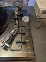 Hitachi HT-460 Direct Drive Auto Turntable Record Player – Working Read!