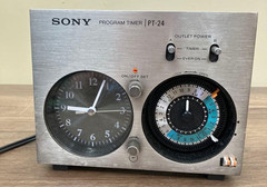 Rare Vintage SONY PT-24 Program Timer Audio Clock 24 Hour Analog Timer Japan