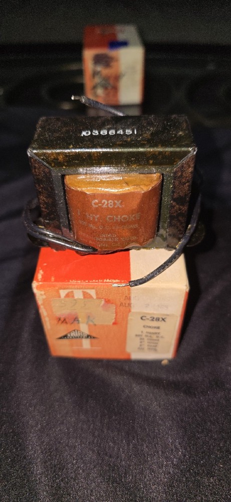 Vintage UTC C-28X 1 H. Choke – NOS with Original Box. Dated 1965