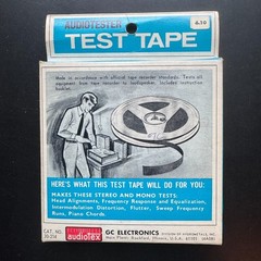 VINTAGE AUDIOTESTER REEL TAPE – Stereo & Mono Testing – Audiotex 30-214 NIB NOS