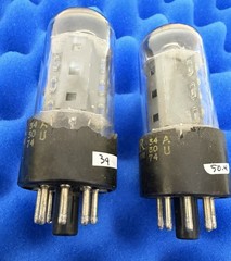 TWO The Fisher 7591A Tubes / Amplitrex Tested = Good But Not Great / Base Damage