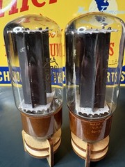 Match Pair 1962 RCA 5R4GYB Black Plate Rectifier Tubes 539C Test NOS 🌊