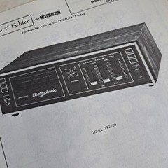 Morse/Electrophonic TP2200 Service Manual 1977 Photofact Circuitrace Illustrated