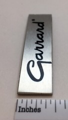 Garrard Badge Logo for Turntable Base Plinth – Custom Made Aluminum