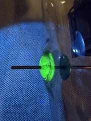 Heintz & Kaufman 254W RF Transmitting Vacuum Tube Military Radio Uranium Glass
