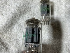 Close Matched Pair 12AX7 Sylvania ECC83 Tubes Gray Plate 1960’s TESTED NOS TV-7