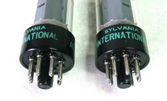 Vintage Sylvania Matched Pair 6CA7/EL34 Audio Tubes Made in Germany Tested Good