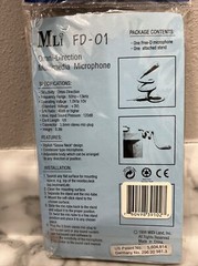 Vintage OMNI-Directional Multimedia Gooseneck Microphone 1996 NOS MLi FD-01