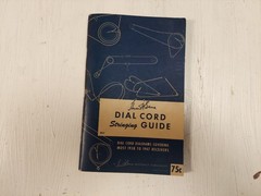 1947 Dial Cord Stringing Guide by Howard W Sams DC-1 Radio Repair 1st Ed 1stP