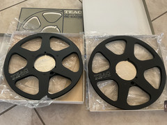 TEAC RE-1003 BLACK 1/4″ x 10.5” Reel Metal Empty original reel tape new(1}.