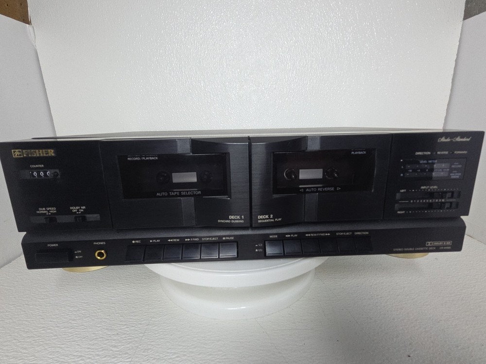 Vintage Fisher CR-W685 Studio Series Recording Dual Cassette Deck Stereo