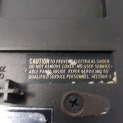 RCA TV 9″ Portable Analog B&W Tested POWERS ON 336H 2813833-1 Made In TAIWAN