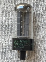 JAN Philips ECG 5Y3WGTA Rectifier Tweed