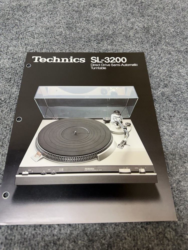 ⭐️ Original Technics SL-3200 Stereo Turntable Dealer Sales Brochure NICE! ⭐️