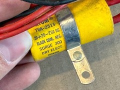 NOS Vintage TVA-2515 Sprague Atom Paper Capacitor 20 + 20 uf 250v Firecracker